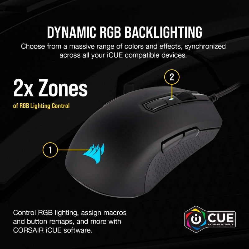 CORSAIR M55 RGB PRO AMBIDEXTROUS MULTI - GRIP GAMING MOUSE - SWIFT PERIPHERALS105105