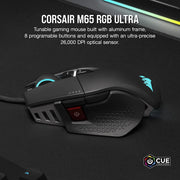 CORSAIR M65 RGB ULTRA TUNABLE FPS GAMING USB MOUSE - SWIFT PERIPHERALS1092075