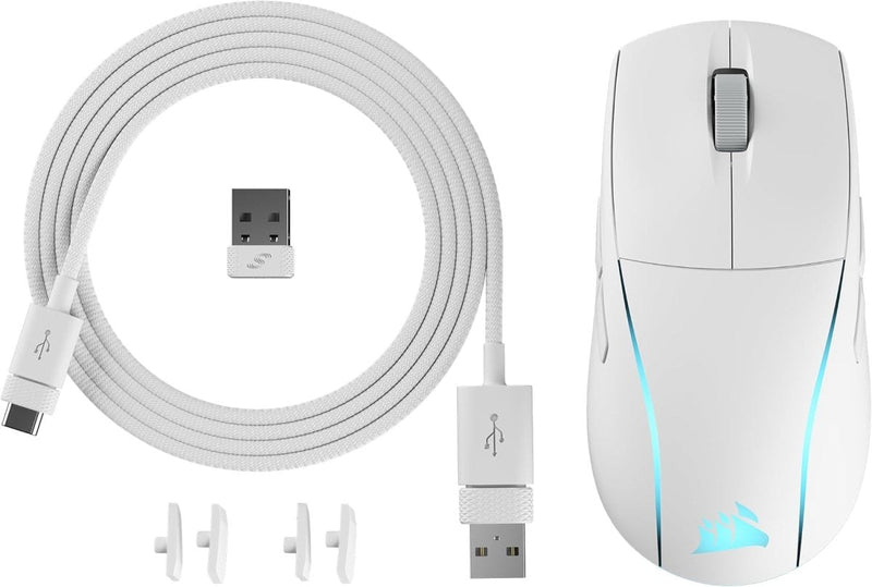 CORSAIR M75 WIRELESS GAMING MOUSE OPTICAL WHITE CH - 931D011 - AP - SWIFT PERIPHERALS1092070