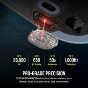 CORSAIR M75 WIRELESS LIGHTWEIGHT RGB GAMING MOUSE BLACK CH - 930D010 - AP - SWIFT PERIPHERALS1092068