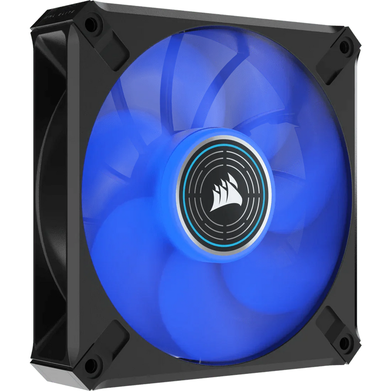 CORSAIR ML ELITE SERIES, ML120 LED ELITE, 120MM MAGNETIC LEVITATION BLUE LED FAN WITH AIRGUIDE, SINGLE PACK - SWIFT PERIPHERALSCRSR0087