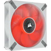 CORSAIR ML ELITE SERIES, ML120 LED ELITE WHITE, 120MM MAGNETIC LEVITATION RED LED FAN WITH AIRGUIDE, SINGLE PACK - SWIFT PERIPHERALSCRSR0088