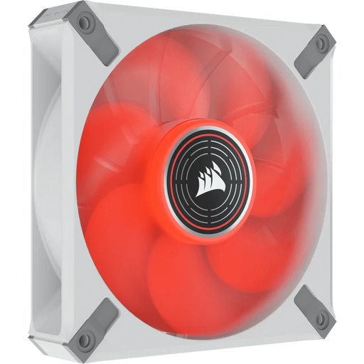 CORSAIR ML ELITE SERIES, ML120 LED ELITE WHITE, 120MM MAGNETIC LEVITATION RED LED FAN WITH AIRGUIDE, SINGLE PACK - SWIFT PERIPHERALSCRSR0088