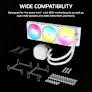 CORSAIR NAUTILUS 360 ARGB WHITE, 360MM RADIATOR, LIQUID CPU COOLER - SWIFT PERIPHERALS1093587