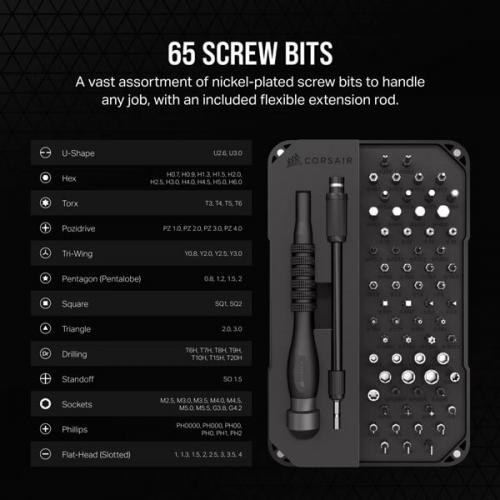 CORSAIR PC DIY PRECISION TOOLKIT CC - 9310003 - WW - SWIFT PERIPHERALS1092042