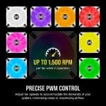 CORSAIR QL120 RGB CABINET FAN TRIPLE PACK WITH LIGHTING NODE CORE WHITE - SWIFT PERIPHERALS1085100