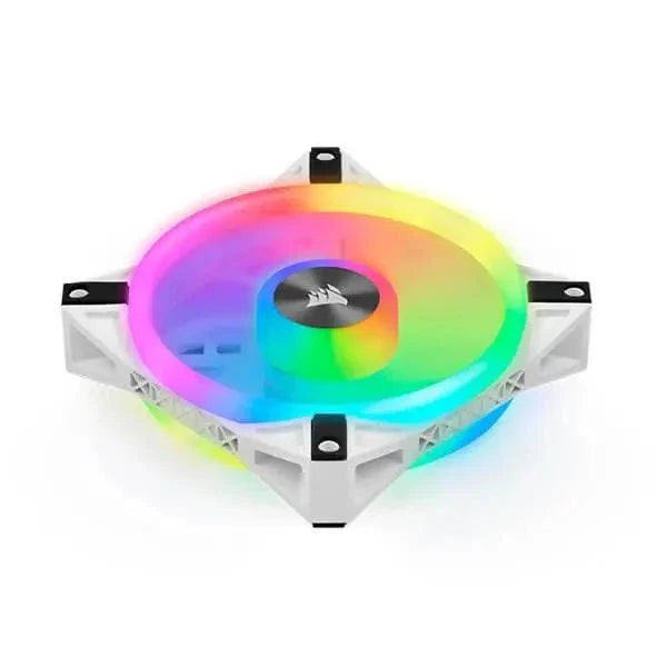 CORSAIR QL120 RGB CABINET FAN TRIPLE PACK WITH LIGHTING NODE CORE WHITE - SWIFT PERIPHERALS1085100