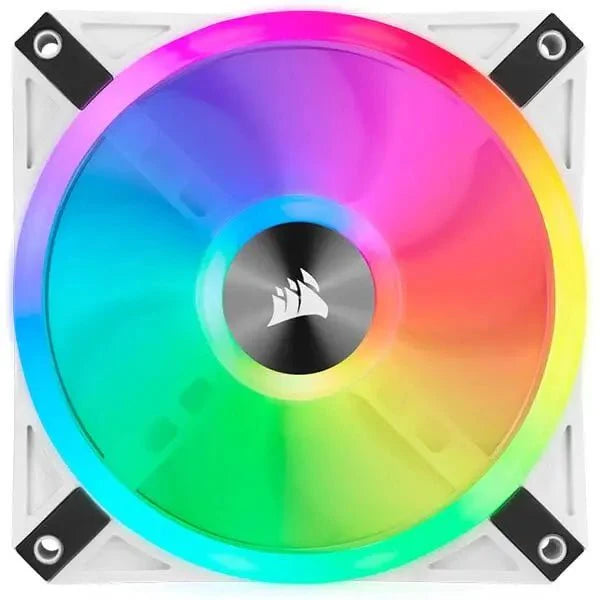 CORSAIR QL120 RGB CABINET FAN TRIPLE PACK WITH LIGHTING NODE CORE WHITE - SWIFT PERIPHERALS1085100