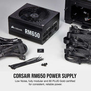 CORSAIR RM 650W Full Modular 80 Plus Gold SMPS Power Supply - SWIFT PERIPHERALSCP-9020194-IN