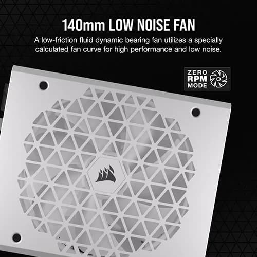 CORSAIR RM1000X SHIFT ATX 3.1 80 PLUS GOLD FULLY MODULAR POWER SUPPLY - WHITE - SWIFT PERIPHERALS1093589