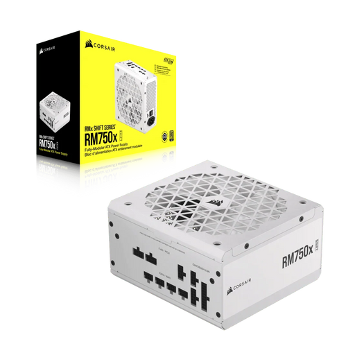 CORSAIR RM750X SHIFT 80 PLUS ATX 3.1 GOLD FULLY MODULAR POWER SUPPLY - WHITE - SWIFT PERIPHERALS1094582