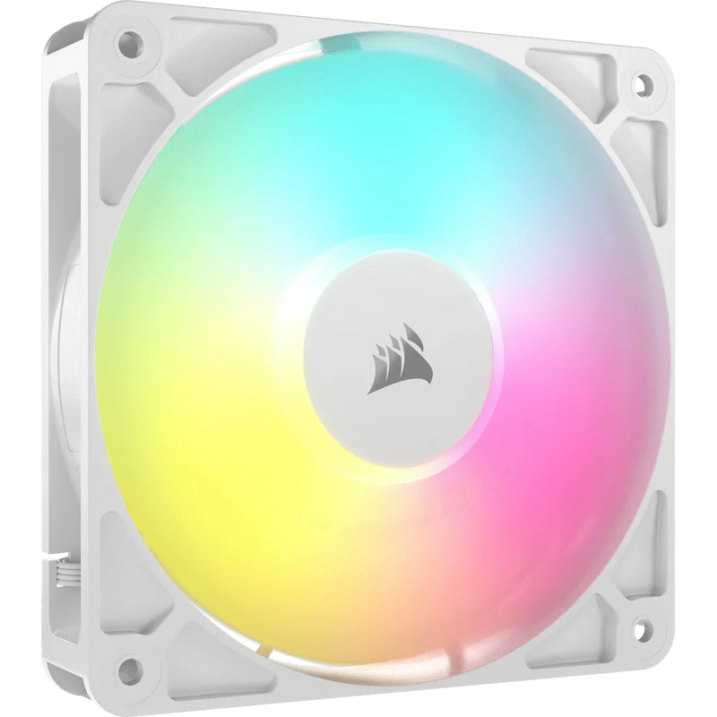 CORSAIR RS120 ARGB 120MM PWM FAN SINGLE PACK, WHITE - SWIFT PERIPHERALS1093564