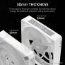CORSAIR RX MAX RGB SERIES, ICUE LINK RX120 MAX RGB WHITE, 120MM RGB FAN, SINGLE FAN - SWIFT PERIPHERALSCRSR0237