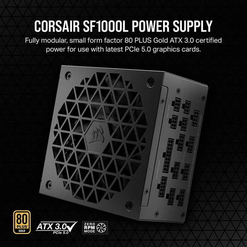 CORSAIR SF - L SERIES SF1000L FULLY MODULAR SFX POWER SUPPLIES WITH ATX 3.0 (CP - 9020246 - IN) - SWIFT PERIPHERALS1094367