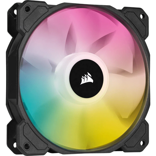 CORSAIR SP SERIES SP120 RGB ELITE 120MM RGB LED FAN WITH AIRGUIDE SINGLE PACK CO - 9050108 - WW - SWIFT PERIPHERALS1092621