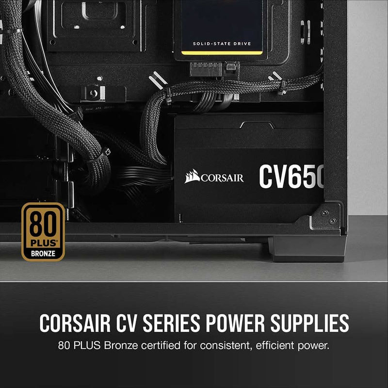 CORSAIR SPEC - 05 MID - TOWER ATX CABINET + CV650 80 PLUS BRONZE SMPS COMBO - SWIFT PERIPHERALS100352
