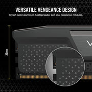 CORSAIR VENGEANCE 32GB RAM (1X32GB) DDR5 DRAM 5200MHZ BLACK CMK32GX5M1B5200C40 - SWIFT PERIPHERALS1082389