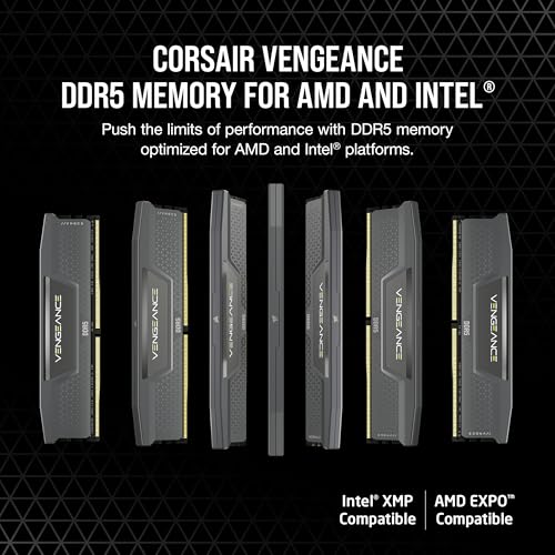 CORSAIR VENGEANCE DDR5 RAM 32GB (1X32GB) 6000MHZ CL38 CMK32GX5M1B6000Z38 - SWIFT PERIPHERALS1095077