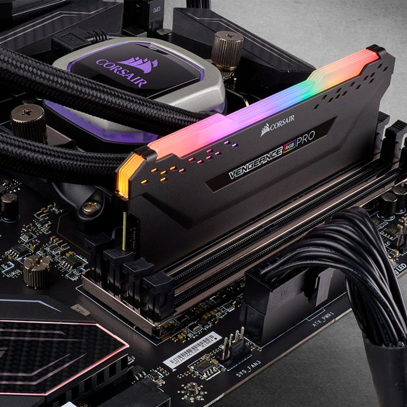 Corsair Vengeance RGB Pro 8GB DDR4 RAM 3600MHz CL18 AMD Ryzen Ready Desktop Gaming Memory - SWIFT PERIPHERALSCMW8GX4M1Z3600C18
