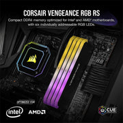Corsair Vengeance RGB RS 16GB DDR4 RAM 3200MHz CL16 Desktop Memory - SWIFT PERIPHERALSCMG16GX4M1E3200C16