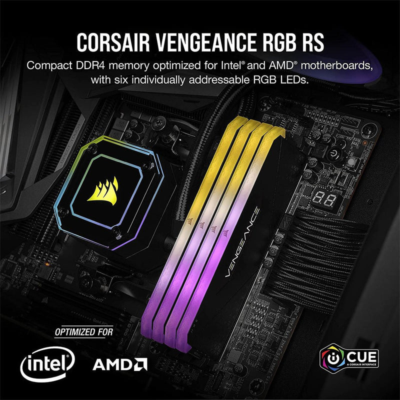 Corsair Vengeance RGB RS 16GB DDR4 RAM 3200MHz CL16 Desktop Memory - SWIFT PERIPHERALSCMG16GX4M1E3200C16
