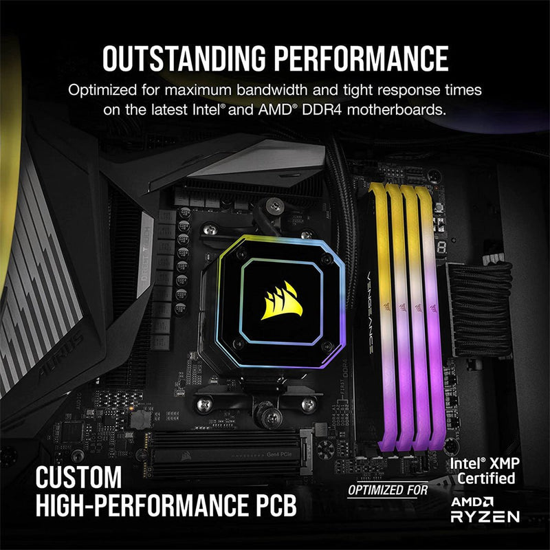 Corsair Vengeance RGB RS 16GB DDR4 RAM 3200MHz CL16 Desktop Memory - SWIFT PERIPHERALSCMG16GX4M1E3200C16