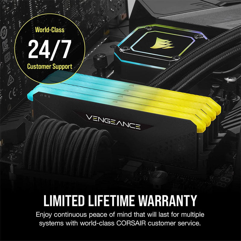 Corsair Vengeance RGB RS 16GB DDR4 RAM 3200MHz CL16 Desktop Memory - SWIFT PERIPHERALSCMG16GX4M1E3200C16