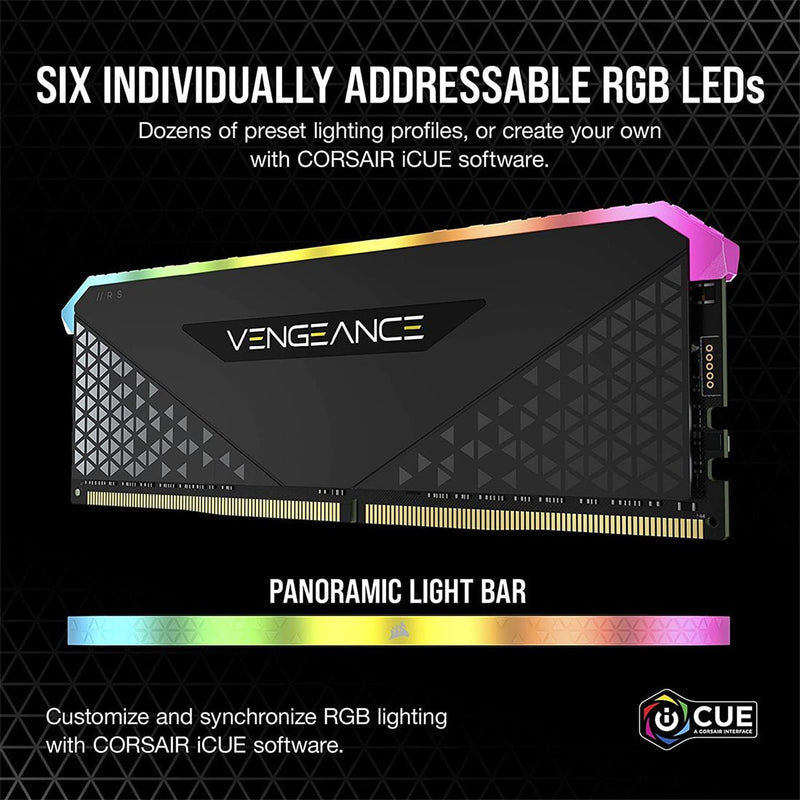 Corsair Vengeance RGB RS 8GB DDR4 RAM 3200MHz C16 Desktop Memory - SWIFT PERIPHERALSCMG8GX4M1E3200C16