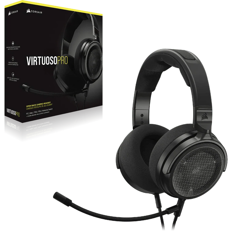 CORSAIR VIRTUOSO PRO HEADSET CARBON CA - 9011370 - AP - SWIFT PERIPHERALSCRHS0076
