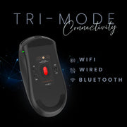 COSMIC BYTE ATLAS TRI - MODE GAMING MOUSE WIRELESS (BLACK) - SWIFT PERIPHERALS1094396