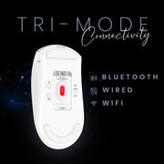 COSMIC BYTE ATLAS TRI - MODE GAMING MOUSE WIRELESS (WHITE) - SWIFT PERIPHERALS1094397