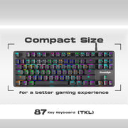 COSMIC BYTE CB - GK - 18 FIREFLY GAMING KEYBOARD RGB RED SWITCH - SWIFT PERIPHERALS1084402