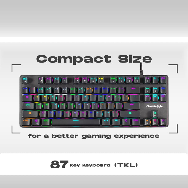 COSMIC BYTE CB - GK - 18 FIREFLY GAMING KEYBOARD RGB RED SWITCH - SWIFT PERIPHERALS1084402
