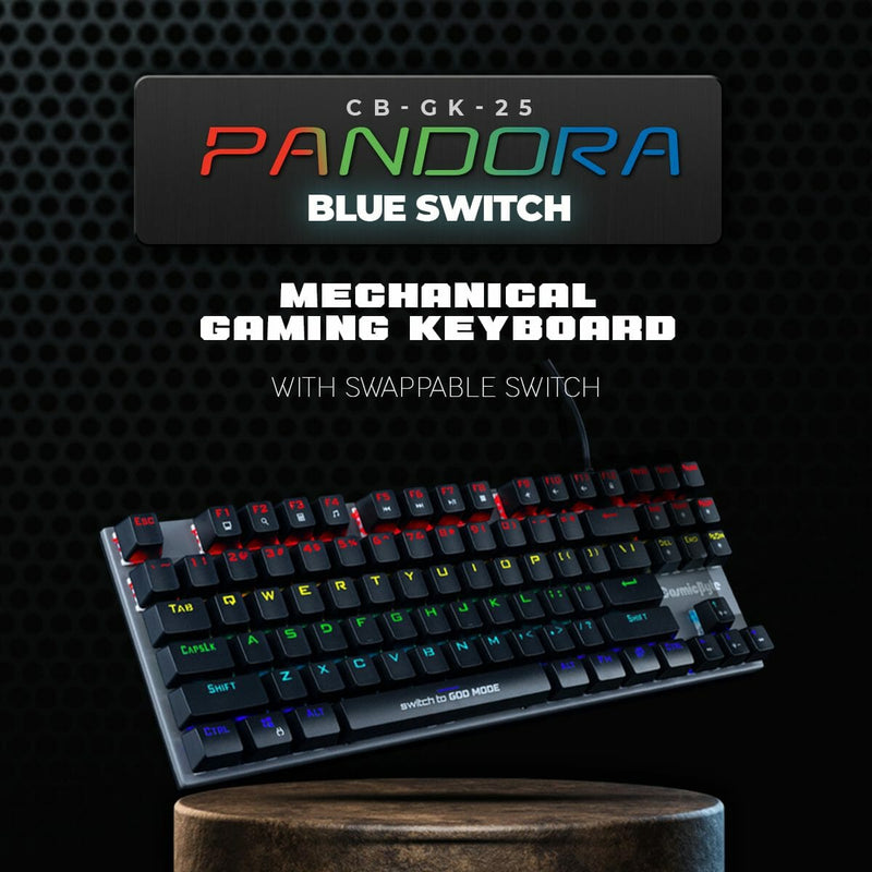 COSMIC BYTE CB - GK - 25 PANDORA GAMING KEYBOARD BLUE SWITCH - SWIFT PERIPHERALS1085066