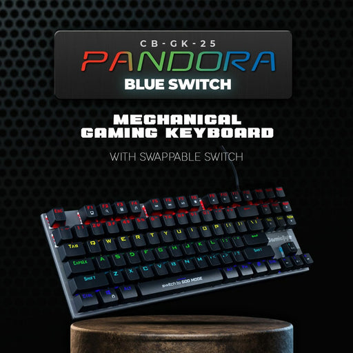 COSMIC BYTE CB - GK - 25 PANDORA GAMING KEYBOARD BLUE SWITCH - SWIFT PERIPHERALS1085066
