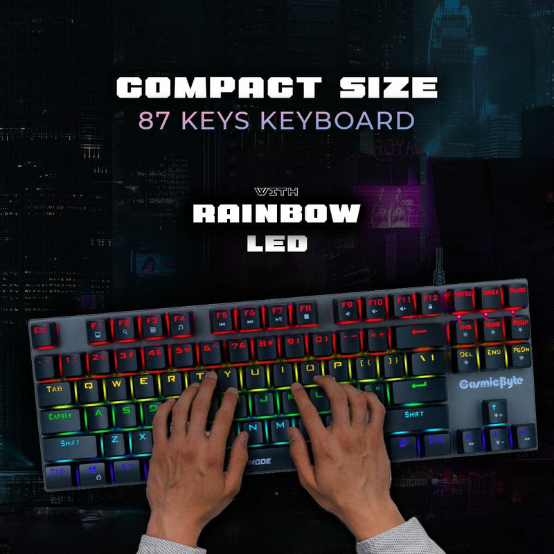 COSMIC BYTE CB - GK - 25 PANDORA GAMING KEYBOARD BLUE SWITCH - SWIFT PERIPHERALS1085066