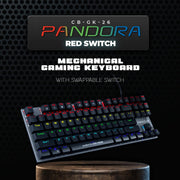 COSMIC BYTE CB - GK - 26 PANDORA GAMING KEYBOARD RED SWITCH - SWIFT PERIPHERALS1083997