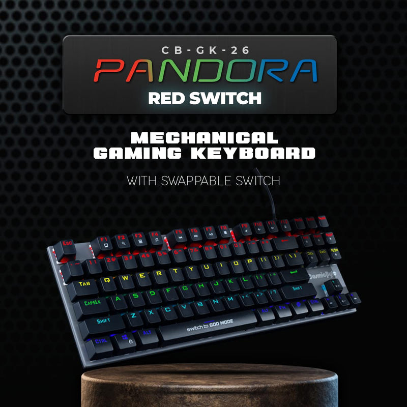 COSMIC BYTE CB - GK - 26 PANDORA GAMING KEYBOARD RED SWITCH - SWIFT PERIPHERALS1083997