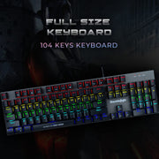 COSMIC BYTE CB - GK - 28 VANTH (BLACK/GREY) GAMING KEYBOARD RED SWITCH - SWIFT PERIPHERALS1085991
