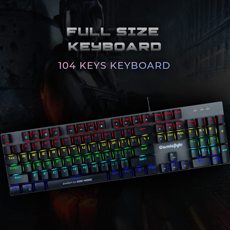 COSMIC BYTE CB - GK - 28 VANTH (BLACK/GREY) GAMING KEYBOARD RED SWITCH - SWIFT PERIPHERALS1085991