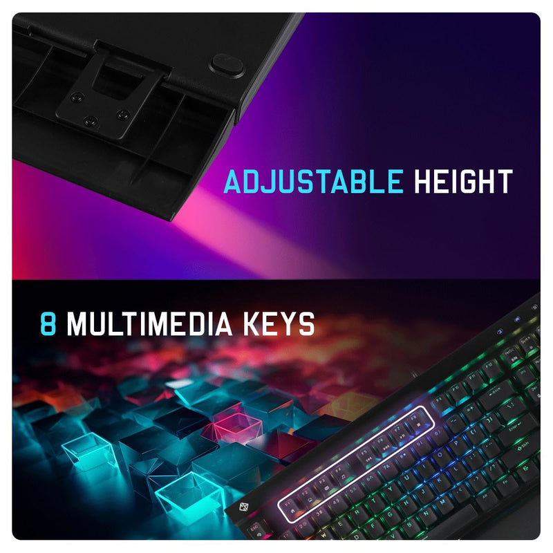 COSMIC BYTE CB - GK - 29 BLACK EYE PRO (BLACK) GAMING KEYBOARD BLUE SWITCH RGB - SWIFT PERIPHERALS1087143