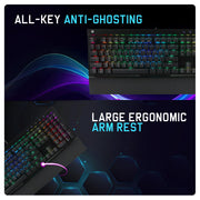 COSMIC BYTE CB - GK - 29 BLACK EYE PRO (BLACK) GAMING KEYBOARD BLUE SWITCH RGB - SWIFT PERIPHERALS1087143