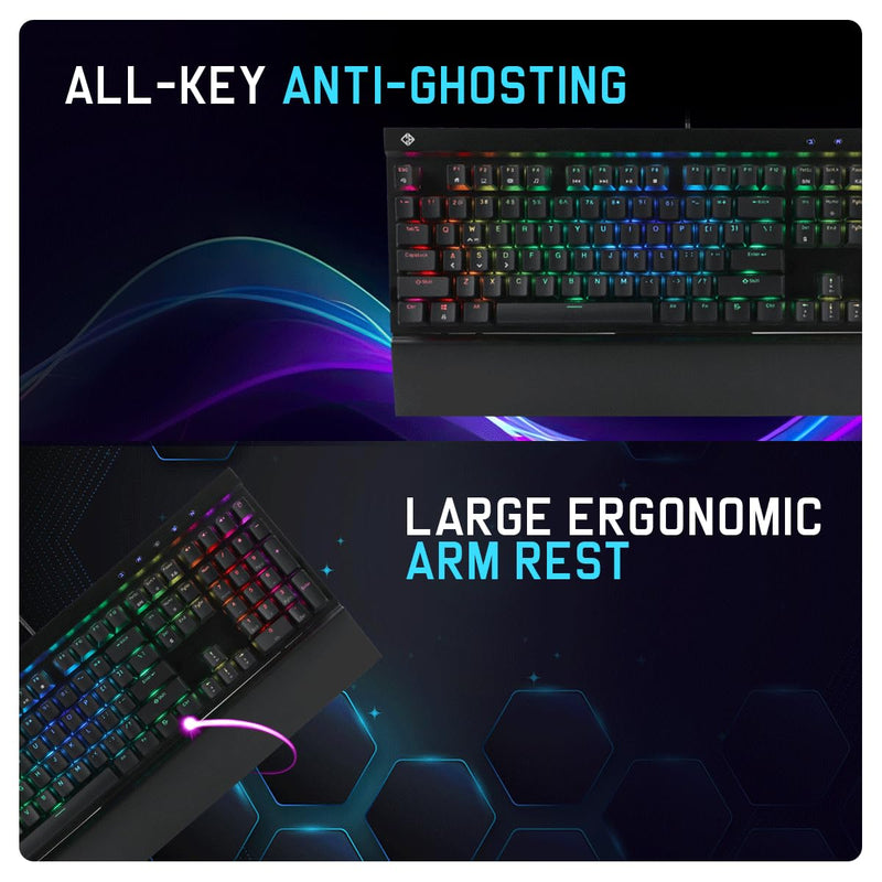 COSMIC BYTE CB - GK - 29 BLACK EYE PRO (BLACK) GAMING KEYBOARD BLUE SWITCH RGB - SWIFT PERIPHERALS1087143