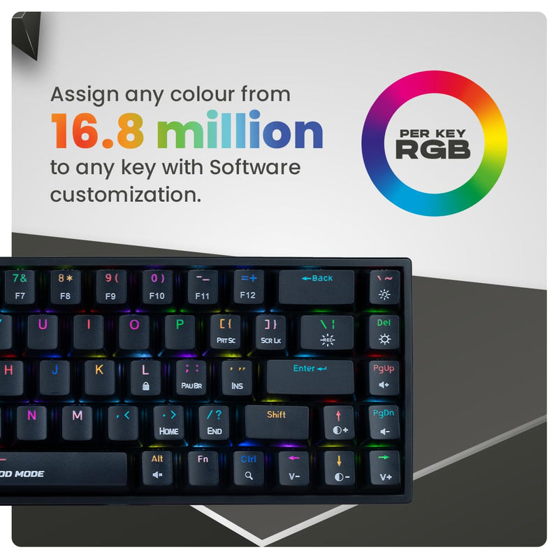 COSMIC BYTE CB - GK - 31 ARTEMIS(BLACK) GAMING KEYBOARD RGB RED SWITCH - SWIFT PERIPHERALS1084001