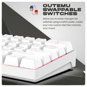 COSMIC BYTE CB - GK - 32 THEMIS (WHITE) GAMING RGB KEYBOARD - SWIFT PERIPHERALS1083999