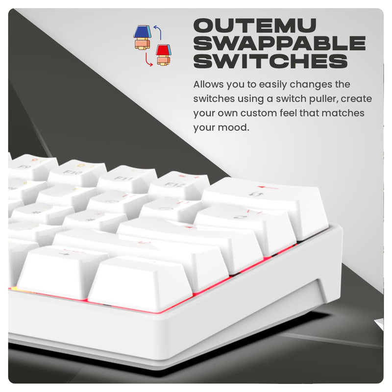 COSMIC BYTE CB - GK - 32 THEMIS (WHITE) GAMING RGB KEYBOARD - SWIFT PERIPHERALS1083999