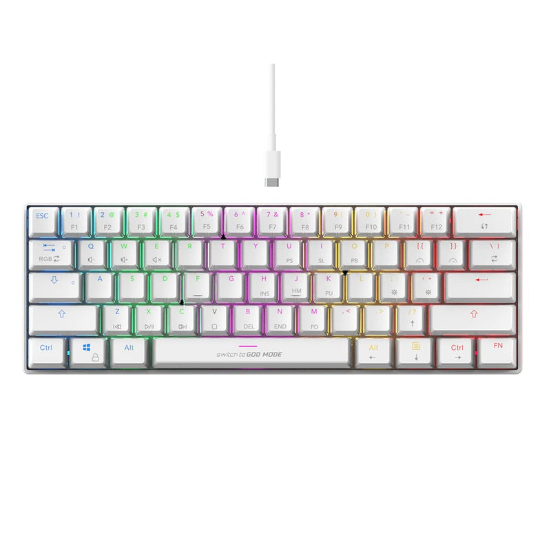 COSMIC BYTE CB - GK - 32 THEMIS (WHITE) GAMING RGB KEYBOARD - SWIFT PERIPHERALS1083999