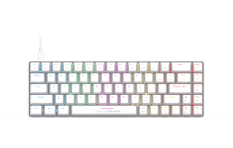 COSMIC BYTE CB - GK - 36 ARTEMIS (WHITE) GAMING KEYBOARD - SWIFT PERIPHERALSTCBP03395