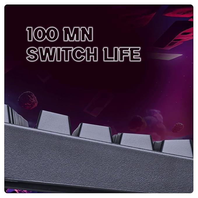 COSMIC BYTE CB - GK - 38 TRINITY (BLACK) GAMING KEYBOARD RGB BLUE SWITCH - SWIFT PERIPHERALS1088745