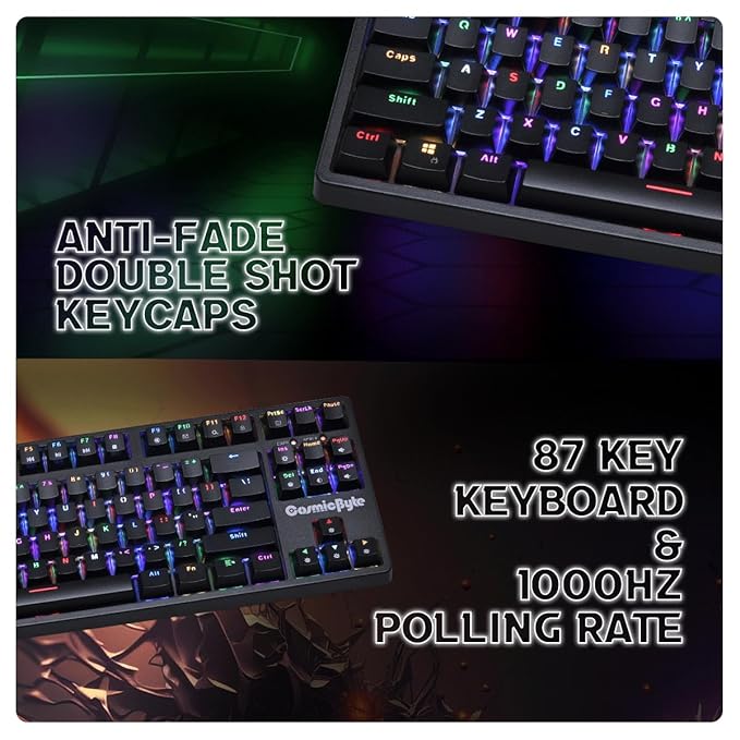 COSMIC BYTE CB - GK - 39 TRINITY (BLACK) GAMING KEYBOARD RGB SWITCH BLUE - SWIFT PERIPHERALS1088746